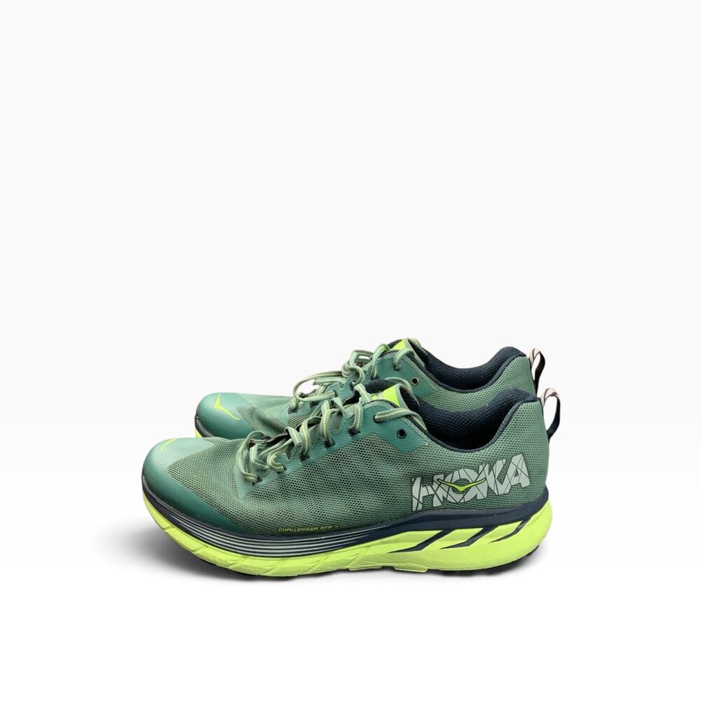 HOKA ONE ONE Challenger ATR 4 Mens 12 Trail Running Shoes Green 1018294 SPGR